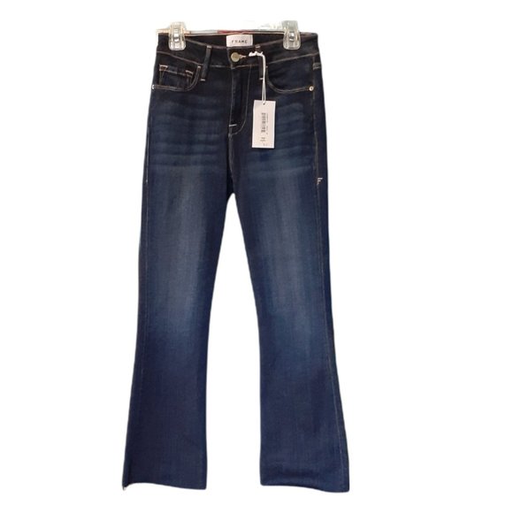 FRAME Denim - Frame Blue Jeans Le Crop Mini Boot With Tags